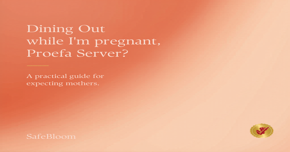 Pregnant woman asking server questions about safe food - SafeBloom