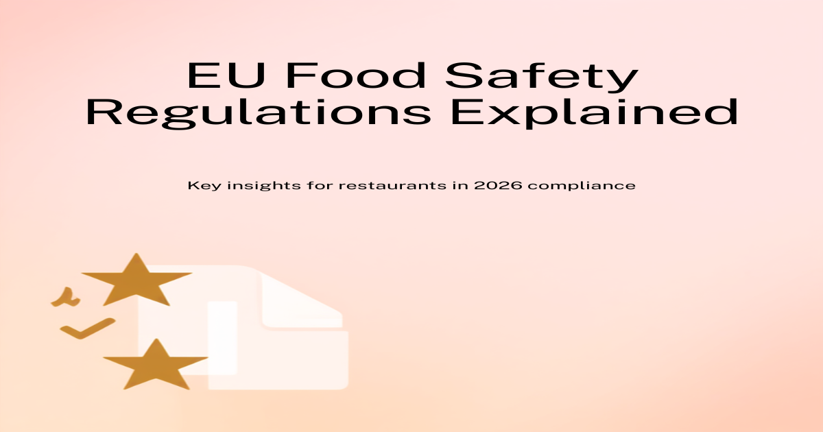 Cover image for EU food safety regulations restaurants article on SafeBloom blog