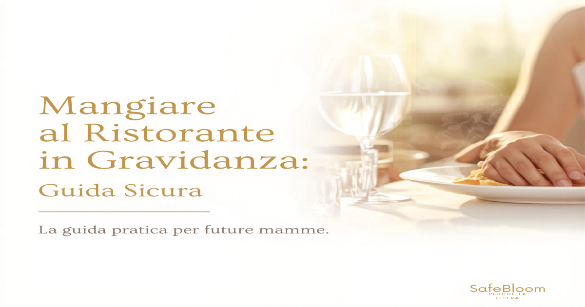 Tavolo elegante apparecchiato con piatto e bicchiere per cena in gravidanza