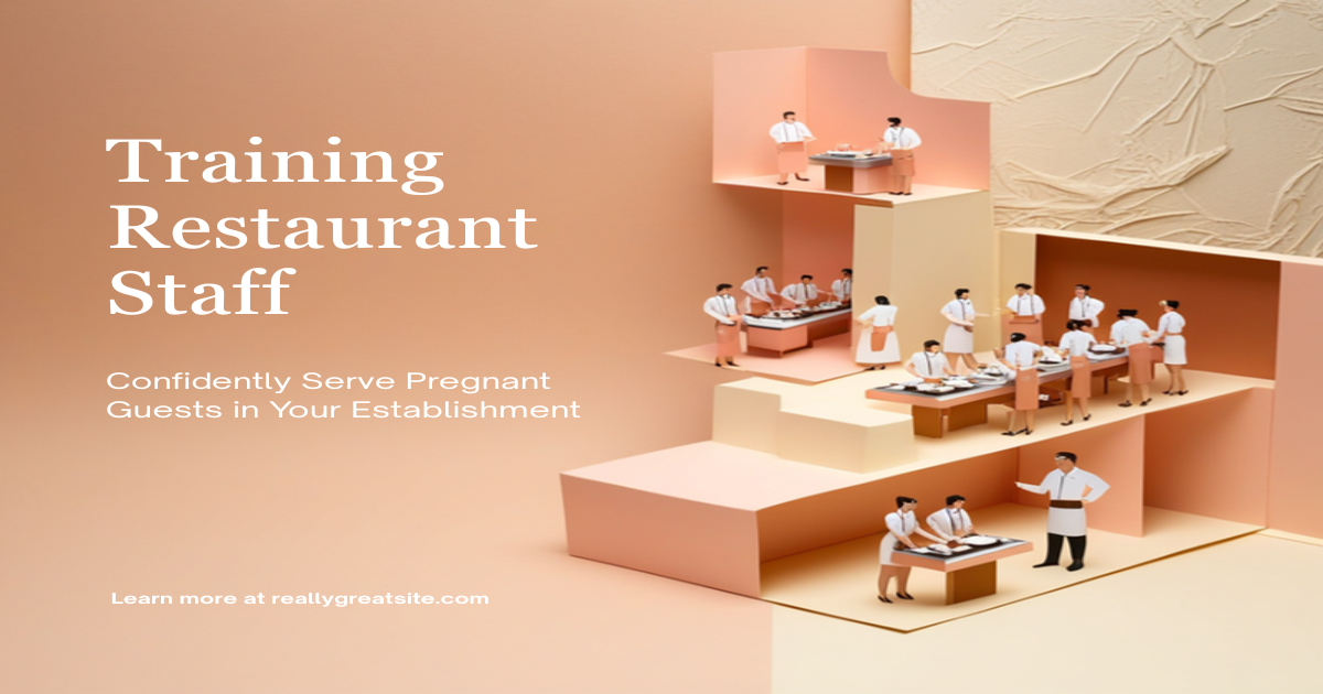 Restaurant manager training waitstaff