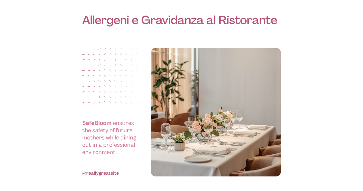 Gestione allergeni nei ristoranti per donne in gravidanza