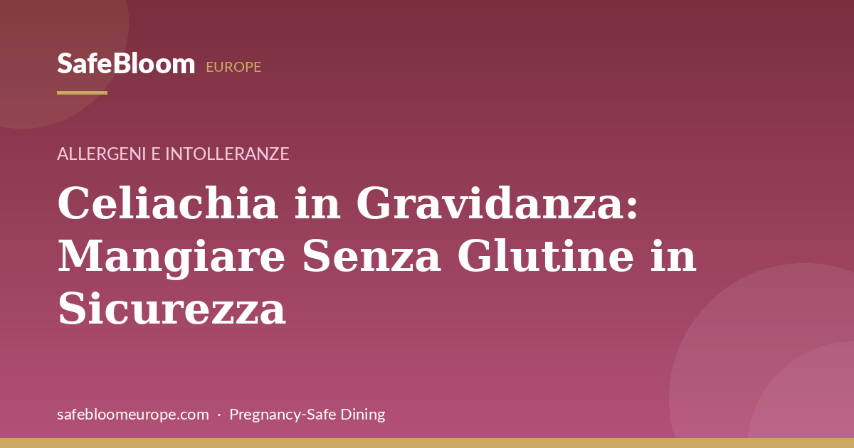 Donna in gravidanza che sceglie un pasto senza glutine sicuro