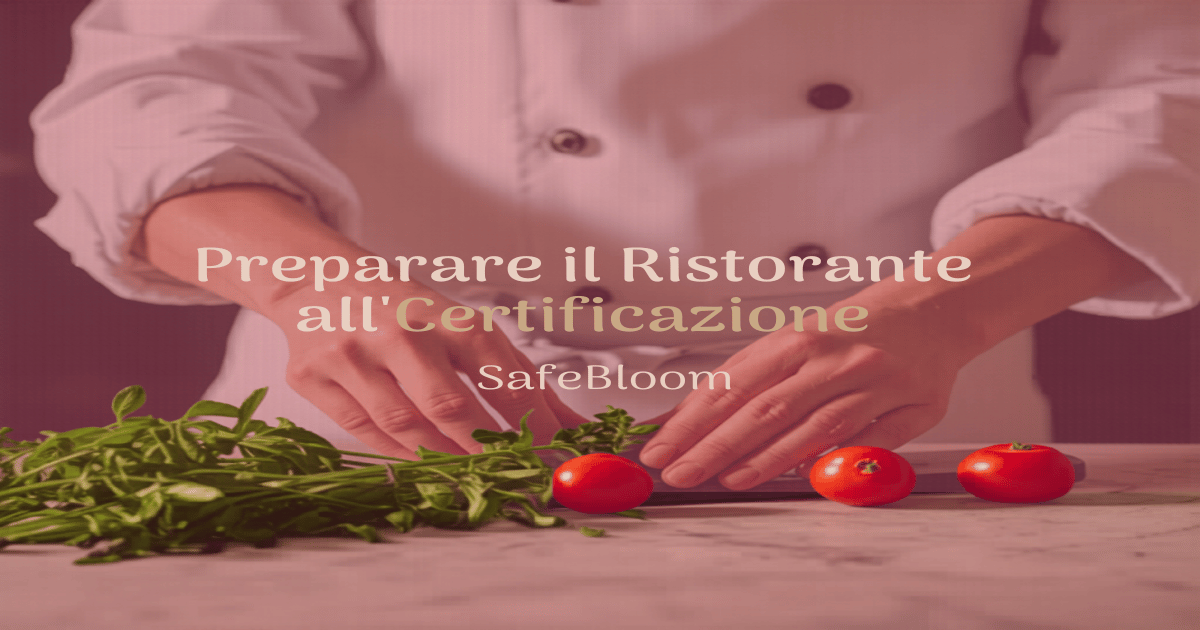 Chef prepara ingredienti freschi - certificazione SafeBloom