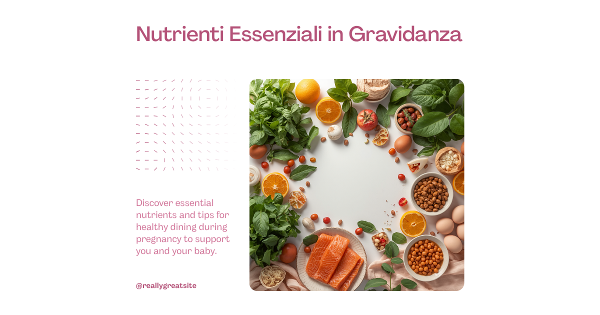 Ingredienti freschi e ricchi di nutrienti per la gravidanza