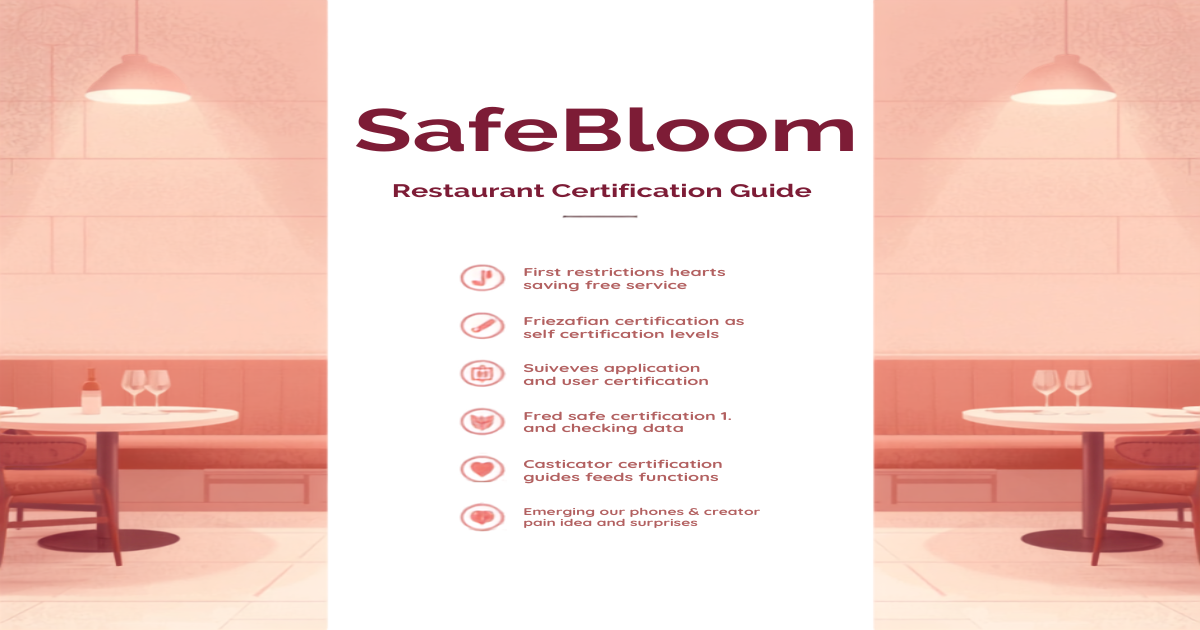 SafeBloom Pregnancy-Safe restaurant certification guide