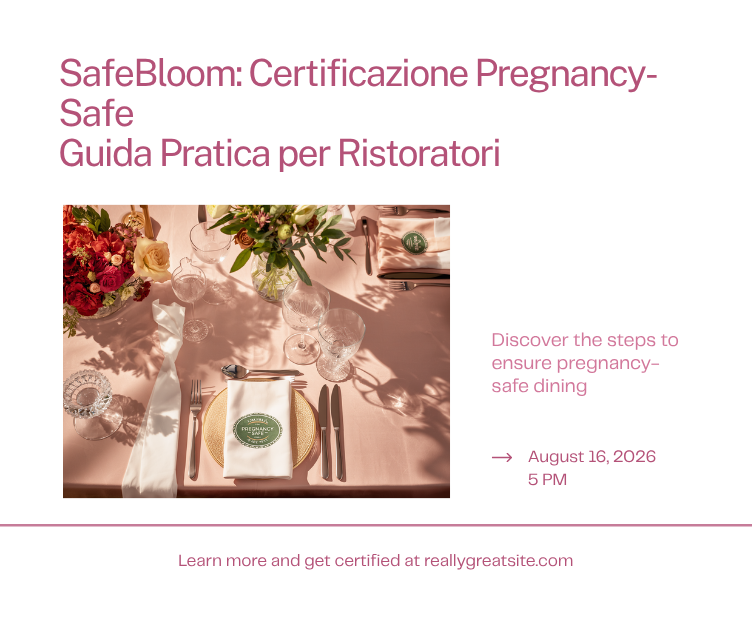 Cover articolo: certificazione pregnancy-safe, guida pratica per ristoratori