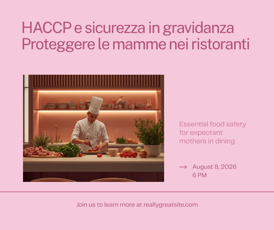 HACCP e sicurezza alimentare in gravidanza al ristorante - SafeBloom