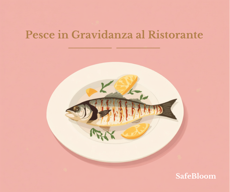 Illustrazione di pesce alla griglia con limone ed erbe, cover articolo SafeBloom