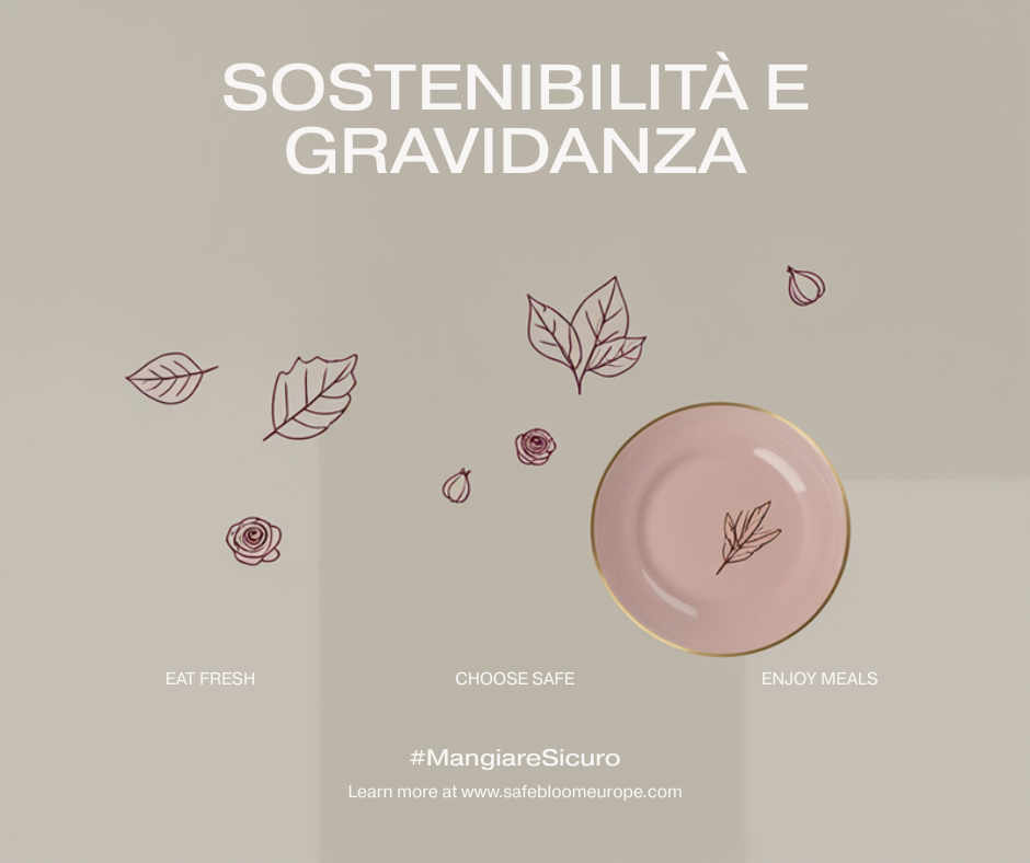 Copertina articolo: sostenibilità e sicurezza alimentare in gravidanza