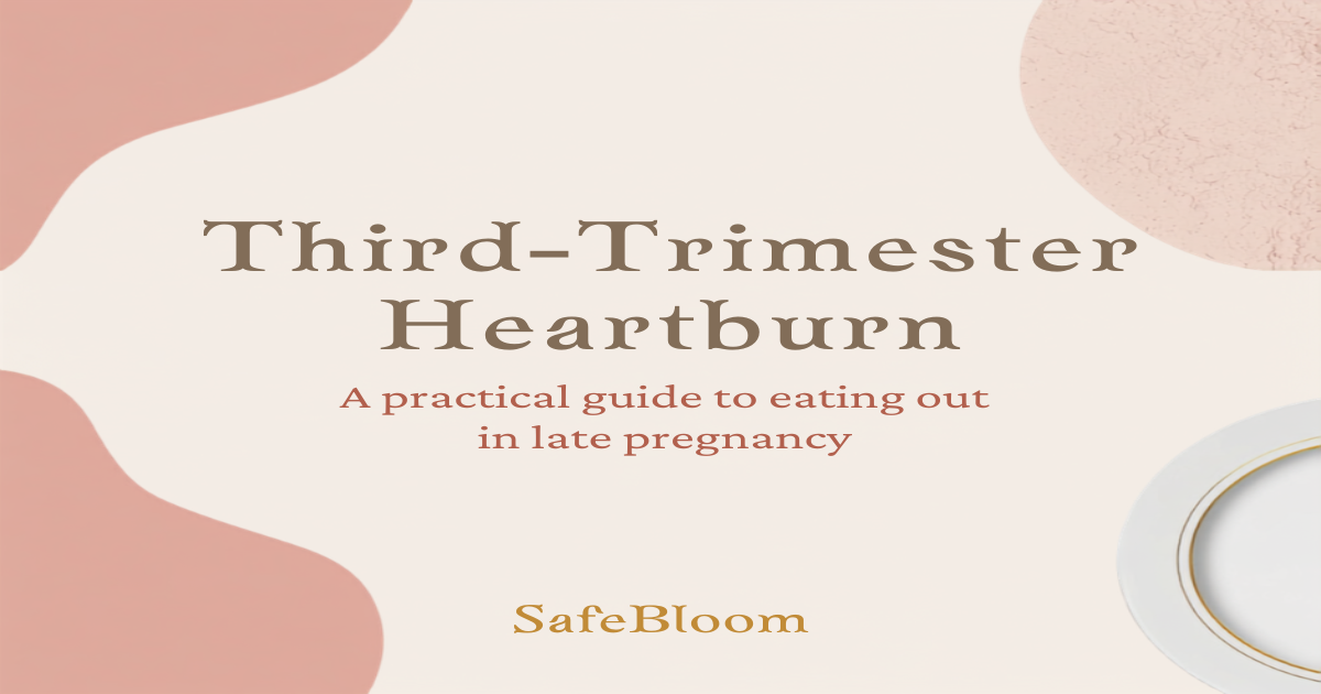 Elegant restaurant table setting with plate and gold rim - pregnancy heartburn guide