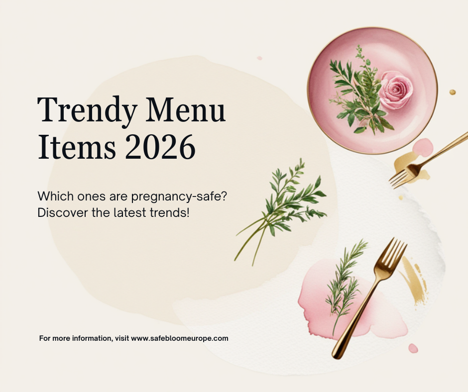 Cover image: trendy menu items in 2026 and pregnancy safety