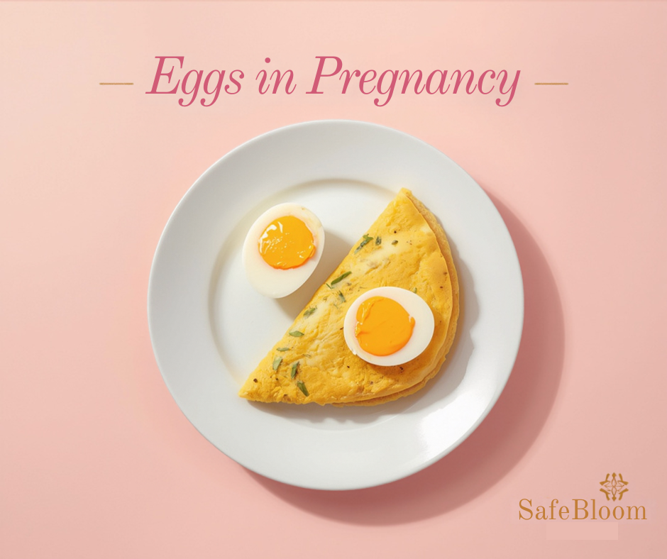 Cooked omelette and hard-boiled eggs, safe egg dishes in pregnancy - SafeBloom