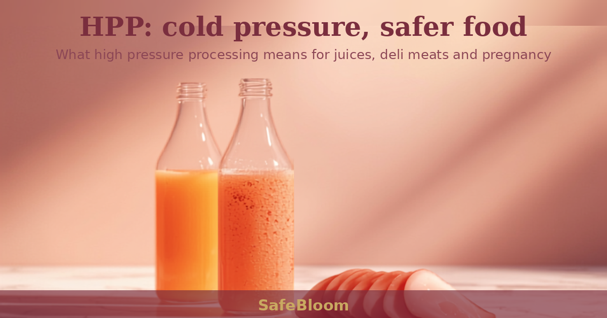 Cold-pressed juices and sliced cooked ham treated with high pressure processing - SafeBloom